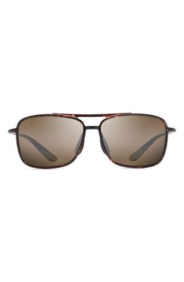 Maui Jim Kaupo Gap 61mm PolarizedPlus2 Aviator Sunglasses in Tortoise