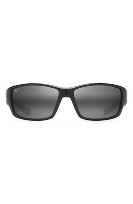 Maui Jim Local Kine 61mm Polarized Sunglasses in Black/Grey/Maroon