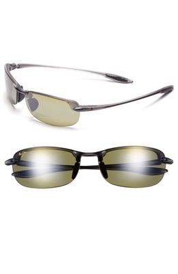 Maui Jim Makaha 64mm PolarizedPlus2® Oversize Reading Sunglasses in Smoke Grey