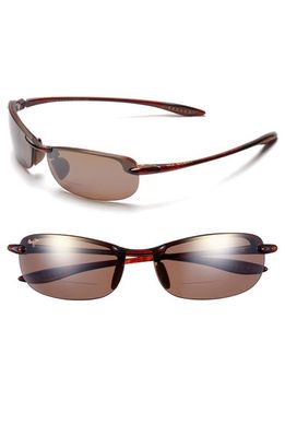 Maui Jim Makaha 64mm PolarizedPlus2® Oversize Reading Sunglasses in Tortoise