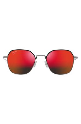 Maui Jim Moon Doggy 52mm Polarized Square Sunglasses in Gunmetal