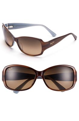 Maui Jim Nalani 61mm PolarizedPlus2® Sunglasses in Tortoise/White/Blue