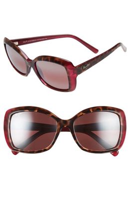 Maui Jim Orchid 56mm PolarizedPlus2® Sunglasses in Tortoise Raspberry/Rose
