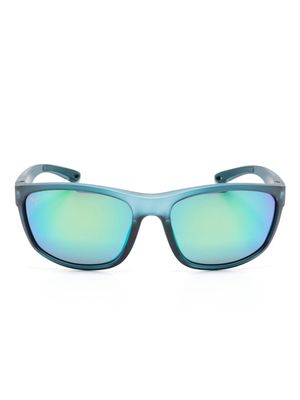 Maui Jim Predator 03 logo-plaque sunglasses - Blue