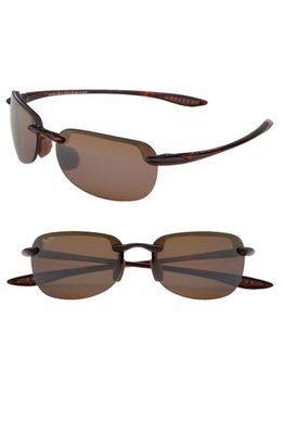 Maui Jim Sandy Beach 55mm PolarizedPlus2® Semi Rimless Sunglasses in Tortoise