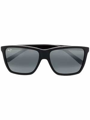 Maui Jim square-frame tinted sunglasses - Black