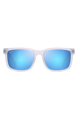 Maui Jim Stone Shack 55mm PolarizedPlus2 Square Sunglasses in Matte Crystal