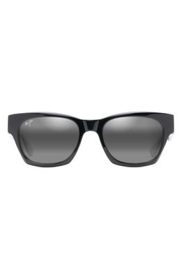 Maui Jim Valley Isle Gradient PolarizedPlus2 Square Sunglasses in Black