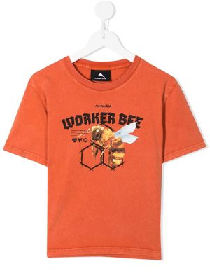 Mauna Kea graphic print cotton T-shirt - Orange