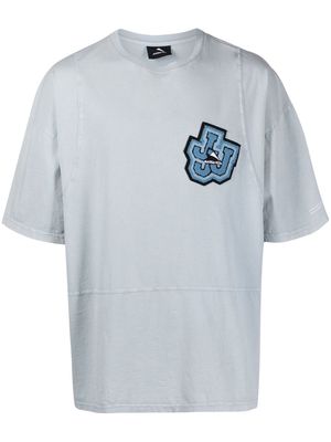 Mauna Kea logo-patch cotton T-Shirt - Blue