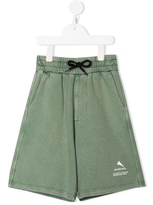 Mauna Kea logo-print bermuda shorts - Green