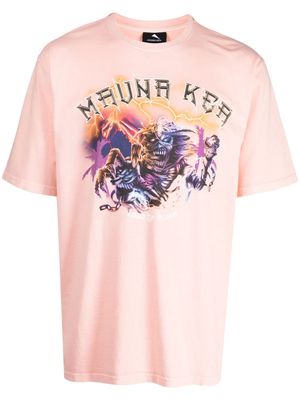 Mauna Kea logo-print cotton T-shirt - Pink