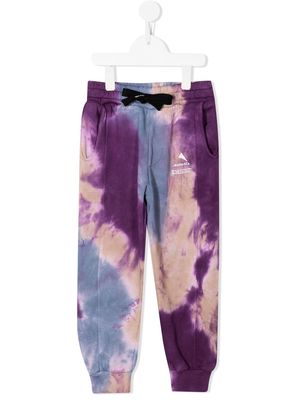 Mauna Kea logo-print tie-dye track pants - Purple