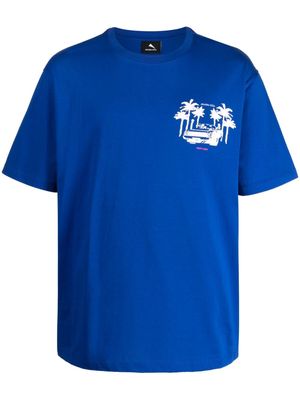Mauna Kea Outrun cotton T-shirt - Blue