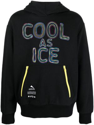 Mauna Kea slogan-print cotton hoodie - Black