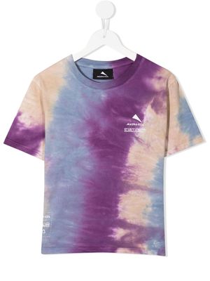Mauna Kea tie-dye logo-print T-shirt - Purple