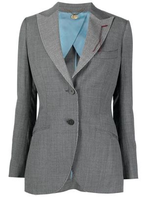 Maurizio Miri Quinn single-breasted wool blazer - Grey