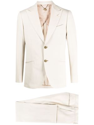 Maurizio Miri single-breasted wool suit - Neutrals