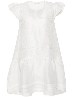 MAURIZIO MYKONOS corded-lace midi dress - White