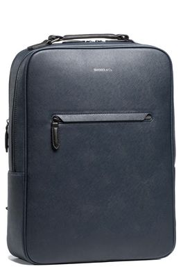 Maverick & Co. Earthen Recycled Leather Backpack in Navy