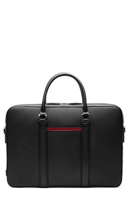 Maverick & Co. Manhattan Deluxe Leather Briefcase in Black