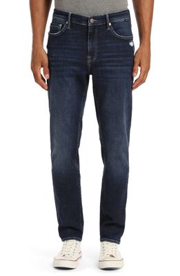 Mavi Jeans Jake Slim Fit Jeans in Deep Distressed Organic Move