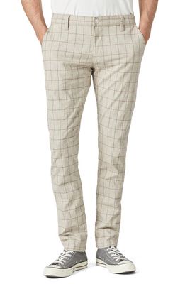 Mavi Jeans Johnny Windowpane Plaid Trousers in Beige Checked