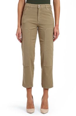 Mavi Jeans Luisa Luxe Twill Ankle Pants in Beige Luxe Twill