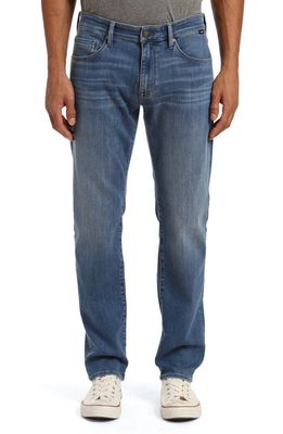 Mavi Jeans Marcus Slim Straight Leg Jeans in Mid Brushed Supermove