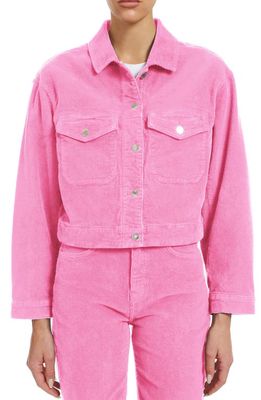 Mavi Jeans Maren Corduroy Trucker Jacket in Pink Cord