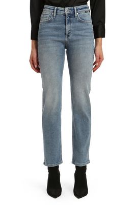 Mavi Jeans Paris High Waist Straight Leg Jeans in Foggy Flex Blue