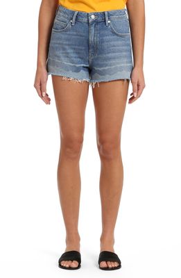 Mavi Jeans Rosie High Waist Cutoff Denim Shorts in Mid Denim