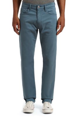 Mavi Jeans Zach Five-Pocket Straight Leg Twill Pants in Bluestone Twill