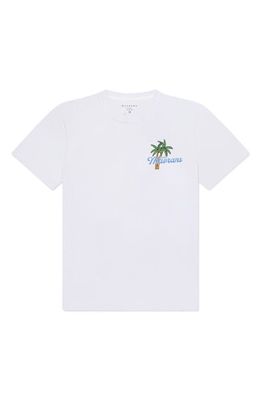 MAVRANS Beverly Hills Organic Cotton Graphic T-Shirt in White/Pink 