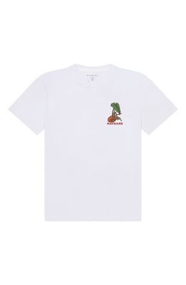 MAVRANS Cheetah Logo Graphic T-Shirt in White