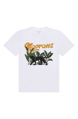 MAVRANS Panther Logo Graphic T-Shirt in White