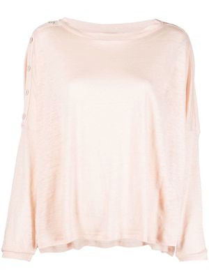 Max & Moi 3/4 sleeve buttoned T-shirt - Pink