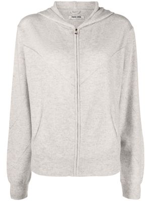 Max & Moi cashmere knitted hoodie - Grey