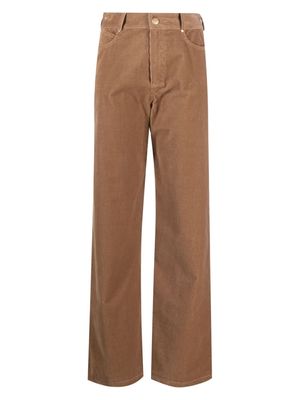 Max & Moi corduroy straight-leg trousers - Brown