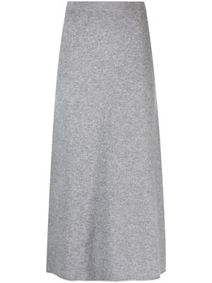 Max & Moi Jocelyne brushed-effect midi skirt - Grey
