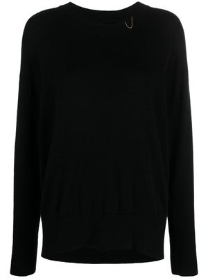 Max & Moi Phedra chain-embellished cashmere jumper - Black