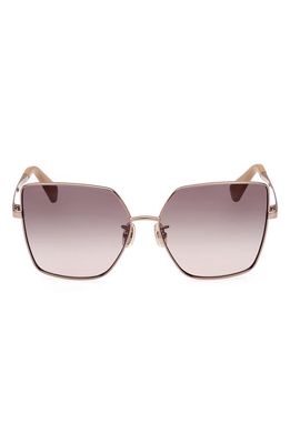 Max Mara 60mm Oversize Butterfly Sunglasses in Bronze/Other
