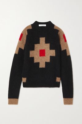Max Mara - Aris Jacquard-knit Sweater - Black
