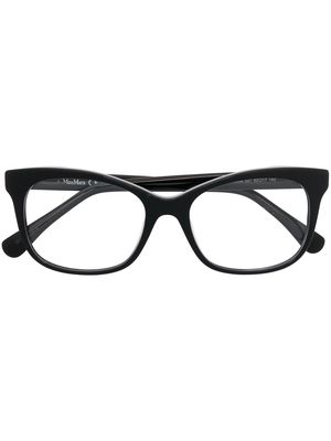 Max Mara cat-eye frame logo glasses - Black