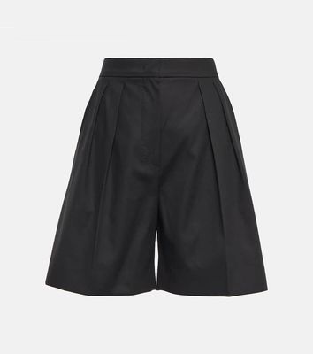 Max Mara Comma cotton-blend shorts