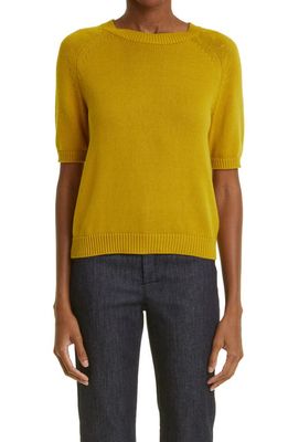 Max Mara Corinne Cotton Sweater in Yellow