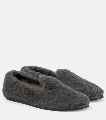 Max Mara Feliac faux fur slippers