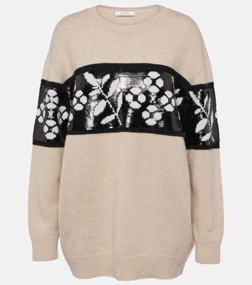 Max Mara Jacquard wool and cashmere sweater