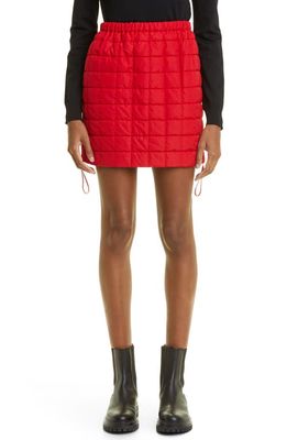 Max Mara Kim Box Quilted Miniskirt in Red