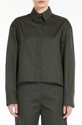 Max Mara Leisure Dandy Shirt in Dark Green